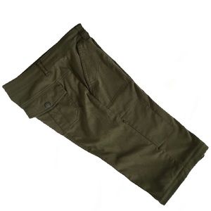 Prana Encore Long Shorts Olive Green. Sz 6